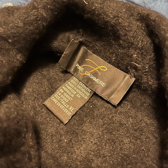 100% Cashmere Black Turtleneck / cowl-neck sweater - Picture 4 of 6